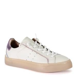 NEW DIBA TRUE women's shore front sneaker in off white/lilac